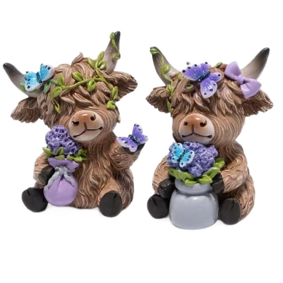 YaoZQ Purple Resin Animal Figurine Tranquil Statue, 5.5 inch Zen Meditating Sculpture for Home Shelf Decor, Cute Desktop Ornament Gift for Yoga Lover, Purple