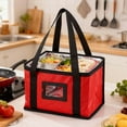 thumbnail image 1 of YaoZQ Red Insulated Lunch Bag Small Thermal Bento Tote for Work School Meal Prep 11 x 7.9 in, 1 of 5