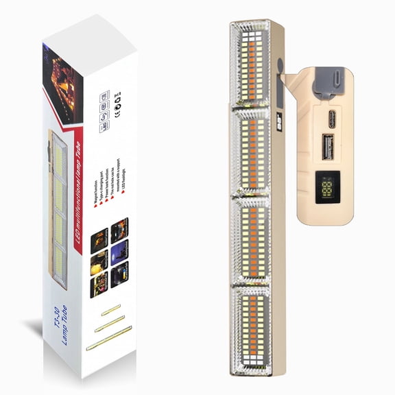 Yaoinaoou Portable LED Multifunctional Light Bar - 10-in-1 Rechargeable Emergency Light, 720 Lumens, Magnetic Work Light for Home, Camping, Car Repair & Power Outages