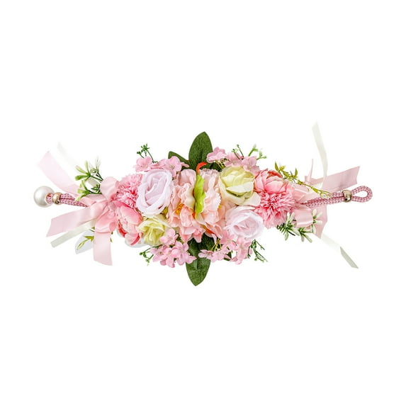 YaoliuBa Artificial Flower Wrist Corsage for Wedding Prom Party Bridesmaid Formal Events Handmade Floral Bracelet Accessory