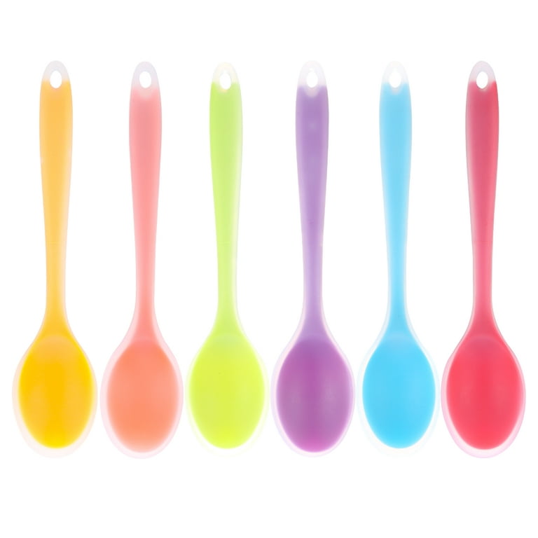 wiztoynia silicone cooking spoons, 3 pack heat resistant large