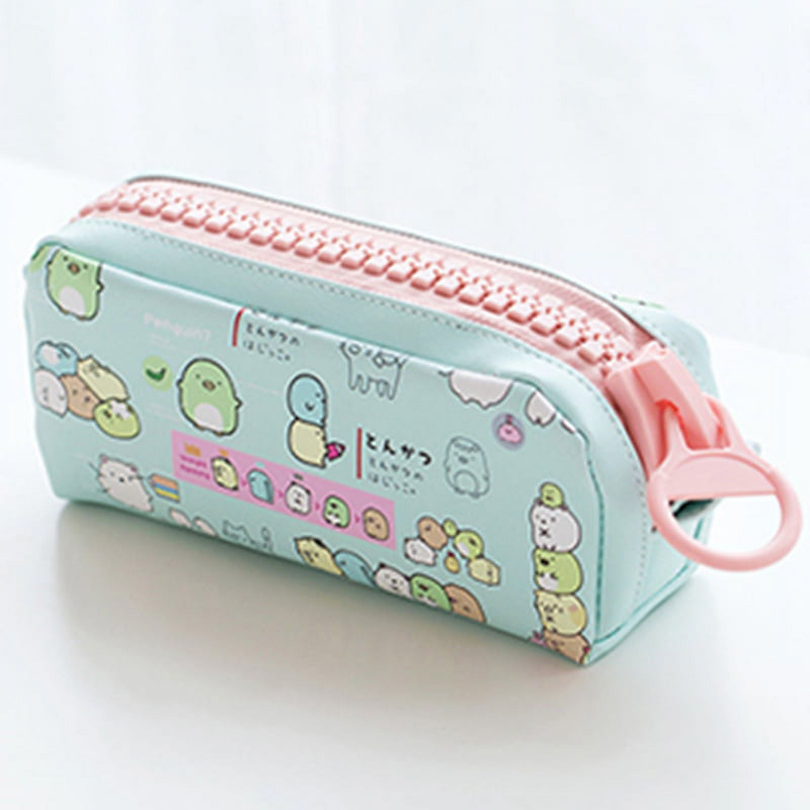 Kawaii Pencil Case Cute Cartoon Bendy Pencilcase Pen Holder Bag for  Students Double Zipper Large Capacity Leather Cosmetic Bags - Price history  & Review, AliExpress Seller - Sunny Craft