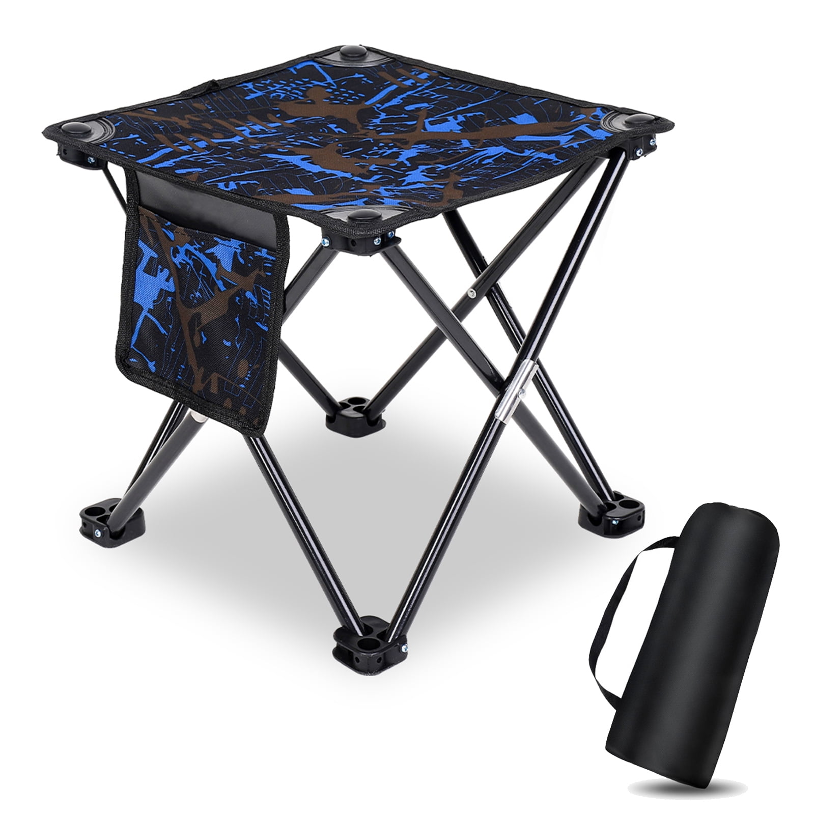 Yaoping Folding Camping Stool, Camouflage Portable Outdoor Camping Chair  with Storage Bag, Lightweight Strong Bearing Capacity Chair for Adult  Fishing Hiking Gardening 