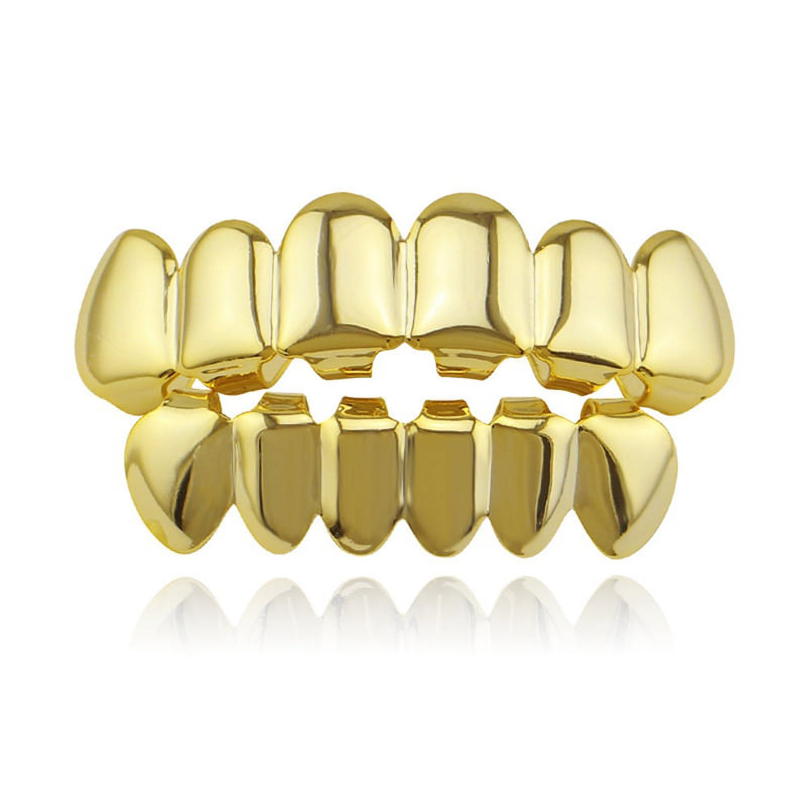 Yaoping LAB Top Class Jewels 24K Plated Gold Grillz for Mouth Top