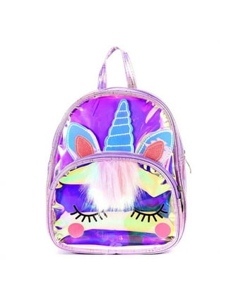 Clear Dash Unicorn Backpack Set