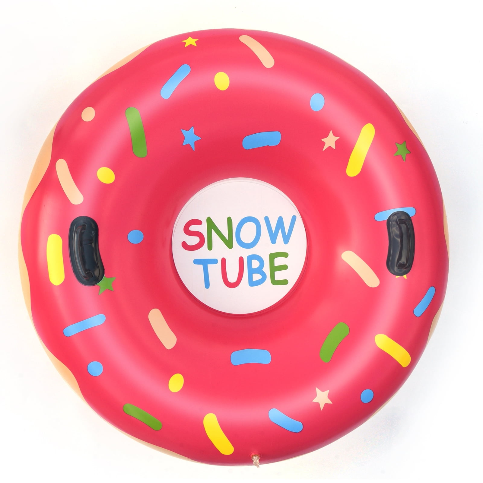 Yaoping Snow Tubes, 47 inch Inflatable Donut Snow Tube with 2 Higher Handle, Heavy Duty