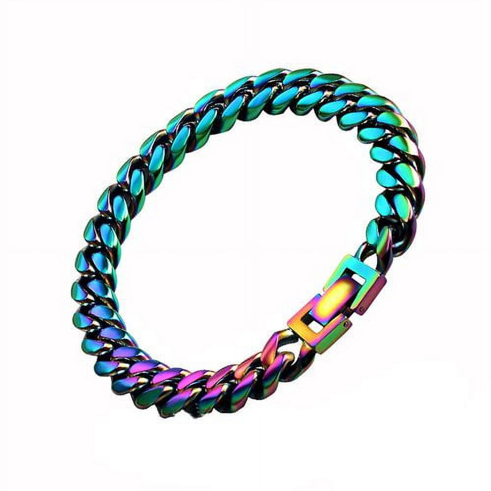 chain bracelet rainbow