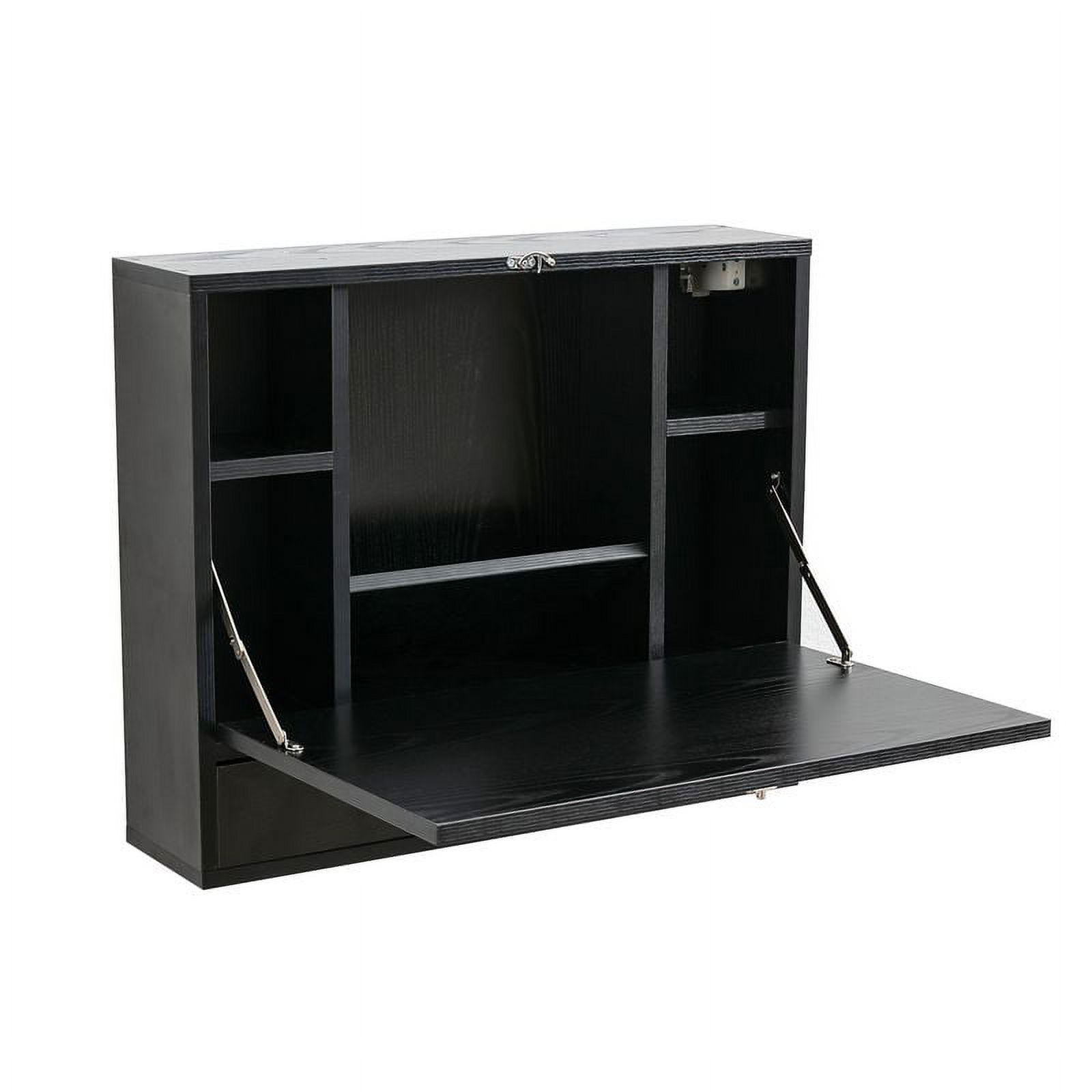 Yaoping Wall Mounted Desk, Floating Desk Wall Mount Laptop Desk, Space