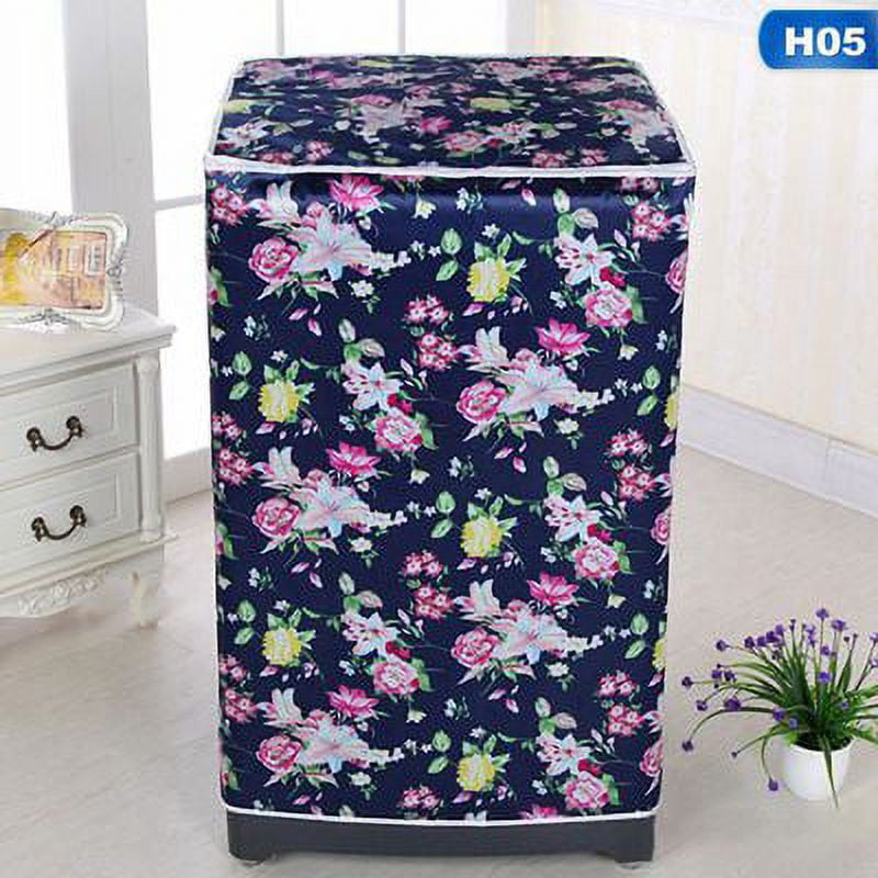 Washing Machine Cover, TSV Dryer Cover, Pre-Window Design Washer Cover, Waterproof Dustproof Sunproof Washer Cover for Top Load Machine with Zipper