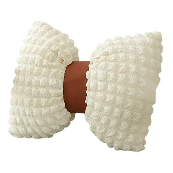 Yaouit Bow Pillow, Bow Shaped Coquette Throw Pillow, Headrest Bowknot Cushion for Driving Office Soft Support, Cushion Soft Home Decorative for Bedroom Sofa Couch Living Room Decor