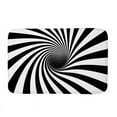 thumbnail image 1 of Yaouit Optical Illusion Rug, 3D Hole Rug, Dog Gets Scared of 3D Carpet, 3D Area Rug Black and White Doormat Vortex Carpet Floor Mat for Entryway Bedroom Living Room Decor, 1 of 5