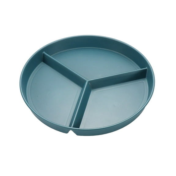 Yaoyar 10 Inch Unbreakable Portion Control Plates, Divided Plates for Kids Adults, Dishwasher & Microwave Safe Compartment Plate, Lightweight Reusable Wheat Straw Plate