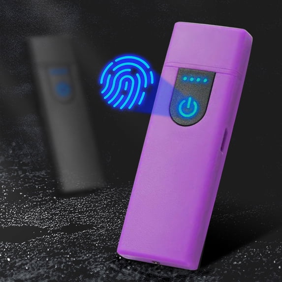 Yaoyar 1PC Portable Small Rechargeable Lighter, Mini Cute USB Lighter Multicolor Windproof Flameless USB Lighter Charging Touching Induction Heating Wire Personalized Charging Lighter