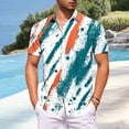 thumbnail image 1 of Yaoyar 2026 Summer Men's Fashion Hawaiian Shirts Short Sleeve Loose Button Down Collared Beach Vacation Shirts, 1 of 6