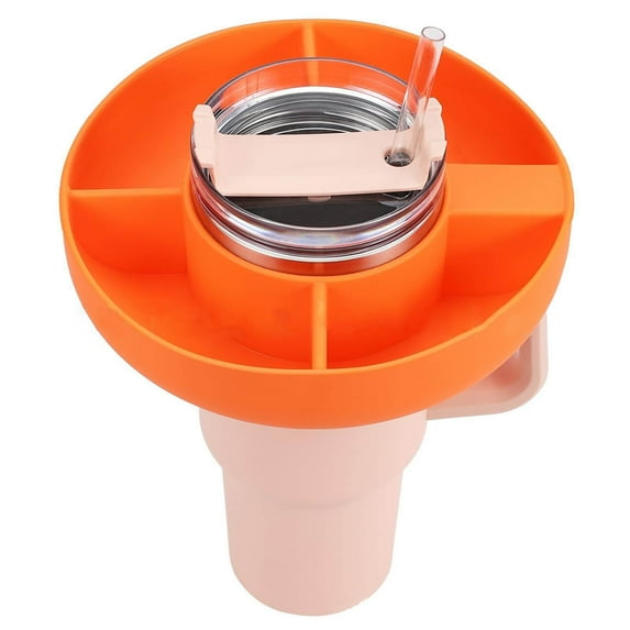 Yaoyar 4 Sectional Round Plastic Appetizer Serving Platter, Divided Snack Serving Platter Food Tray Nut and Candy Serving Platter Veggie Fruit Dish Platter