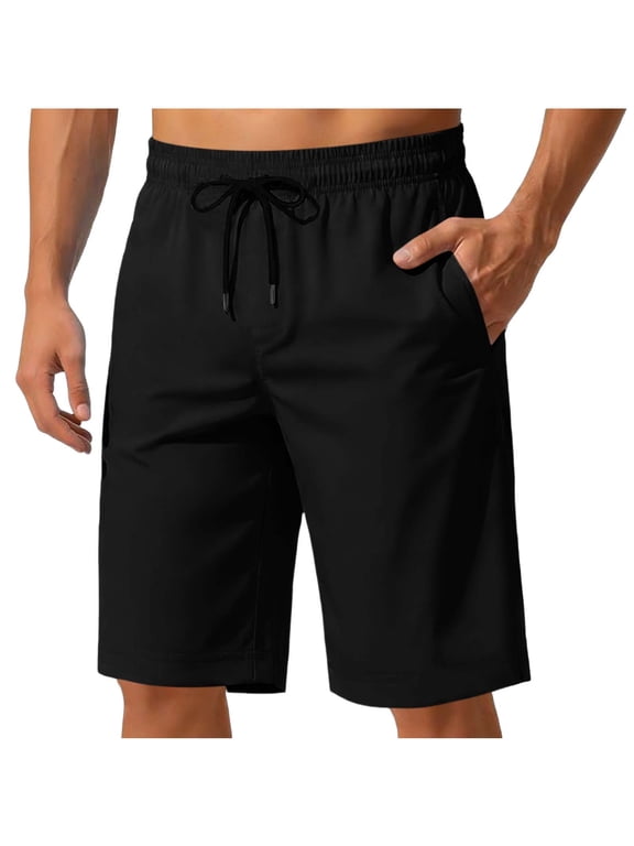 9 Inch Men Swim Trunks with Mesh Lining Quick Dry Breathable Pockets for Summer Beach Cruise Water Park Gym Running