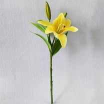 Yaoyar Artificial Lily Flower Bouquet Artificial Flowers Floral Arrangements Wedding Bouquets Home Office Garden Party Hotel Decoration