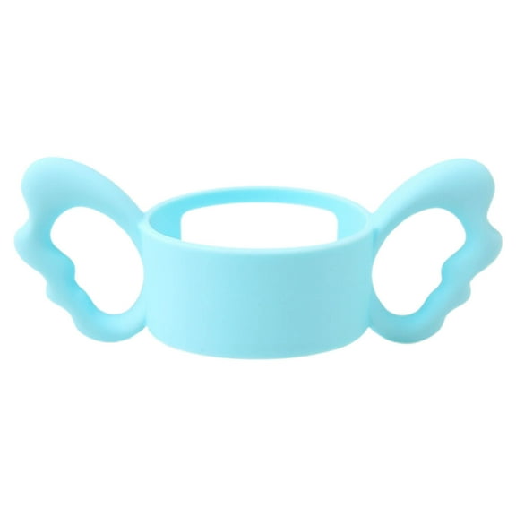 Yaoyar Baby Bottle Handles,Easy Grip Bottle,Silicone Wide-Neck Bottle Handle,Outer Diameter Over 6cm for Bottle White White