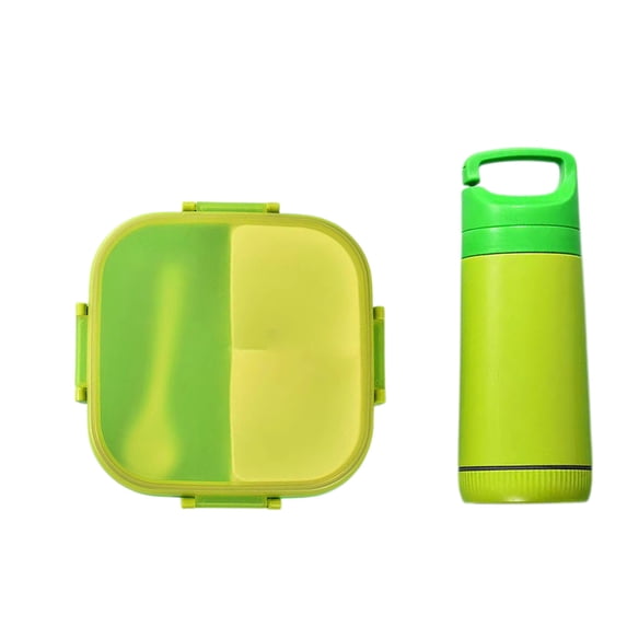Yaoyar Bento Box Leak-Proof Lunch Box with Insulated Thermos Food Jar Adults Leak Proof Lunch Containers Microwaveable Feature