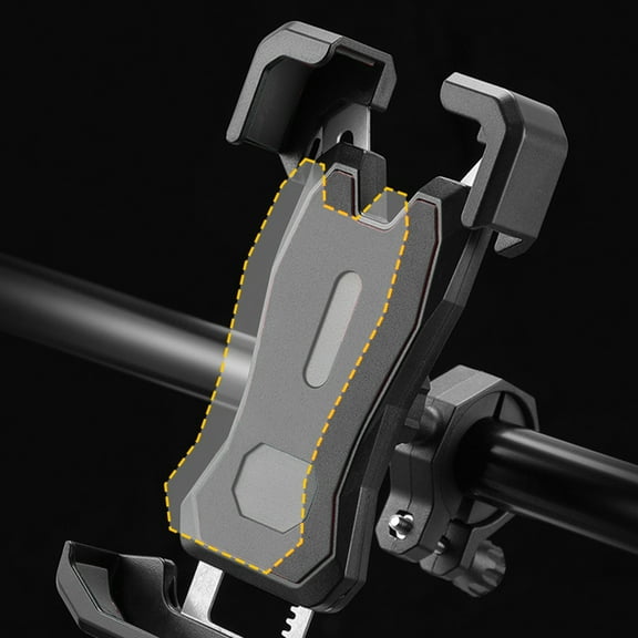 Yaoyar Bike Phone Holder, Motorcycle Mount - Motorcycle Phone Holder, Handlebar Cell Phone Clamp, Scooter Phone Clip