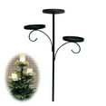 thumbnail image 1 of Yaoyar Black Triple Tree Topper,Shelf for Christmas Tree,Tree Topper Candle Holder, Candelabra Tree Topper for Christmas, 3 Tier Candle Holder,Light up Christmas Tree,Indoor Bedroom Kitchen, 1 of 5
