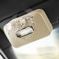 thumbnail image 1 of Yaoyar Car Tissue Holder, Leather Sun Visor Napkin Dispenser, Rectangular Paper Carton Mask Holder with Tissue Refill, Universal Car Accessories for Hanging Paper Towel Clip, 1 of 6