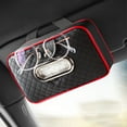 thumbnail image 1 of Yaoyar Car Tissue Holder, Leather Sun Visor Napkin Dispenser, Rectangular Paper Carton Mask Holder with Tissue Refill, Universal Car Accessories for Hanging Paper Towel Clip, 1 of 6