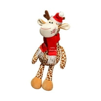 Yaoyar Christmas Plush Toys Santa Claus Plush Doll Reindeer Stuffed Animal Snowman Christmas Stuffed Animal Xmas Decorations Home Office Car Ornament