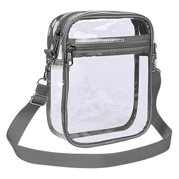 Yaoyar Clear Purses For Women & Men-PVC Messenger Handbag Transparent Crossbody Purse Bag For Concert Sports Events & Amusement Park