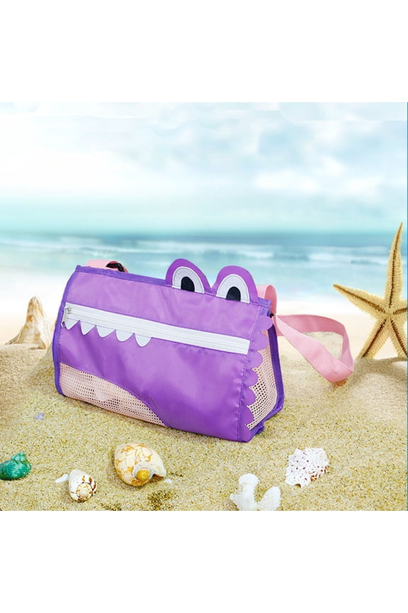 Color Children's Beach Bag Toy Storage Mesh Bag Small Messenger Bag under $10
