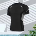 thumbnail image 1 of Yaoyar Compression Shirt Men Athletic Compression Tops Cool Dry Workout T Shirt Rash Guard Base Layer Undershirt, 1 of 8