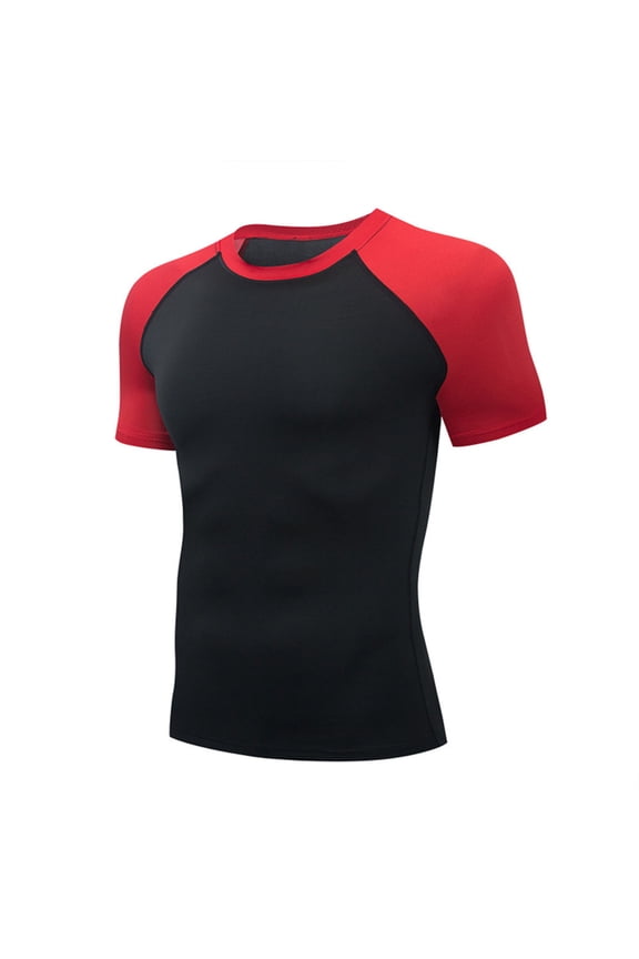 Compression Shirt Men Athletic Compression Tops Cool Dry Workout T Shirt Rash Guard Base Layer Undershirt