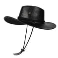 thumbnail image 1 of Yaoyar Cowboy Hat for Men and Women Light Brown Printed Structured Western Cowgirl Hat Unisex Outdoor for Dress-Up and Cosplay, 1 of 3
