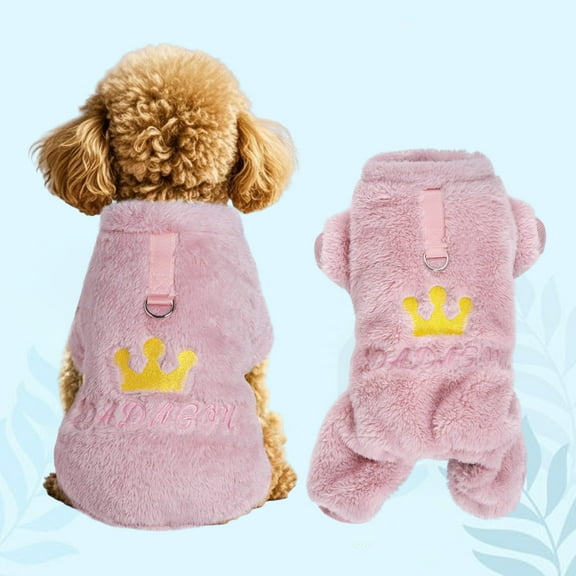 Yaoyar Cute Dog Pajamas Dog Sweater for Small Fleece Pajamas Girl Boy Warm Love Pet Clothes Puppy Winter Cute Tiny Outfit