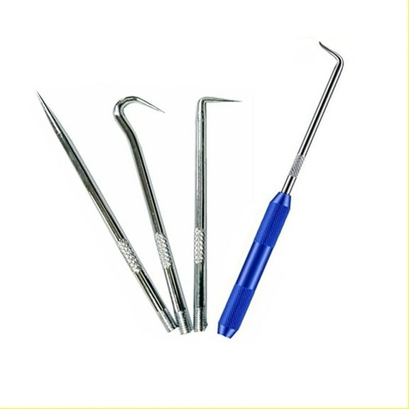 Yaoyar Double Pointed Scriber,Metal Scribe Tool Hook and Pick Tool Straight 90 Degree Tip Marking Tool for Machinists,Technicians or Craftsmen