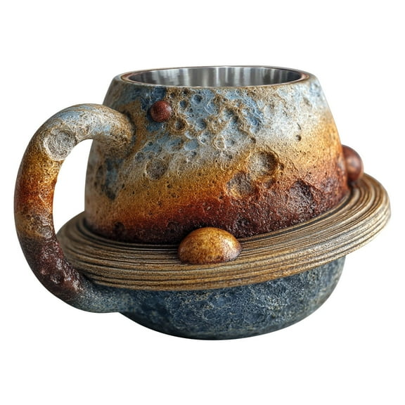 Yaoyar Earth Shaped Mug, Planet Coffee Cup for Hot & Cold Drinks, Solar System Astronomy Gift for Lovers, Men, Women