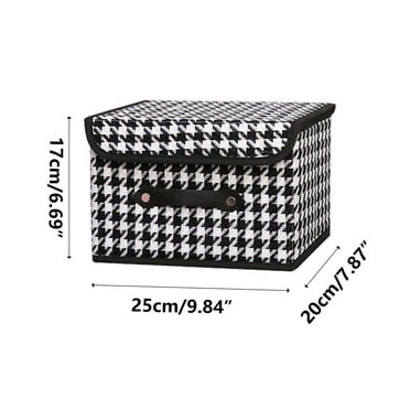 Yaoyar Fabric Storage boxes,Storage Baskets for Shelves with Lids, Fabric Storage Bins with Handles, Decorative Linen Closet Organizers Boxes