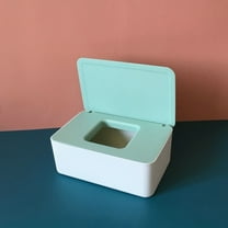 Yaoyar Face Mask Paper Dispenser with Lid, Paper Storage Box Mask Container Storage Tabletop Face Covering Organizer Box for Home, Office, Entryways, Schools