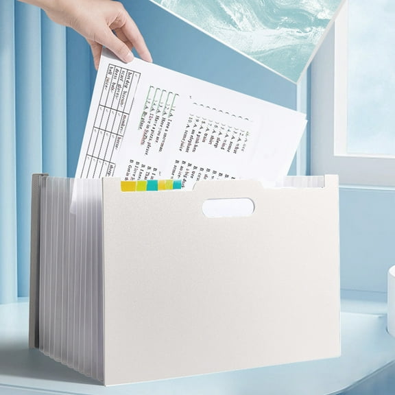 Yaoyar File Manager 13 Pocket Expandable Folders Portable Monthly Billing Receipt Manager Color Tags Suitable For Items In Schools Offices