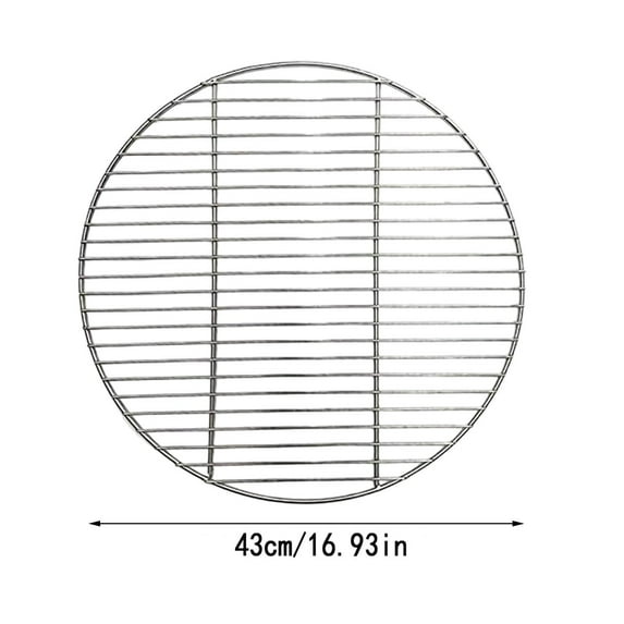 Yaoyar Fire Pit Cooking Grill Grate Outdoor Round BBQ Campfire Grill Grid Camping Cookware Stainless Steel Cooking Grate for Camping Picnic Garden
