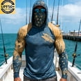thumbnail image 1 of Yaoyar Fishing Shirts for Men Novelty Fish Graphic Long Sleeve Shirt UPF 50+ UV Sun Protection SPF Tops for Workout Hiking, 1 of 5