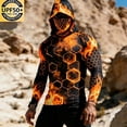 thumbnail image 1 of Yaoyar Fishing Shirts for Men Novelty Fish Graphic Long Sleeve Shirt UPF 50+ UV Sun Protection SPF Tops for Workout Hiking, 1 of 5