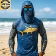 thumbnail image 1 of Yaoyar Fishing Shirts for Men Novelty Fish Graphic Long Sleeve Shirt UPF 50+ UV Sun Protection SPF Tops for Workout Hiking, 1 of 4