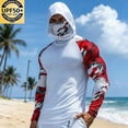 thumbnail image 1 of Yaoyar Fishing Shirts for Men Novelty Fish Graphic Long Sleeve Shirt UPF 50+ UV Sun Protection SPF Tops for Workout Hiking, 1 of 4
