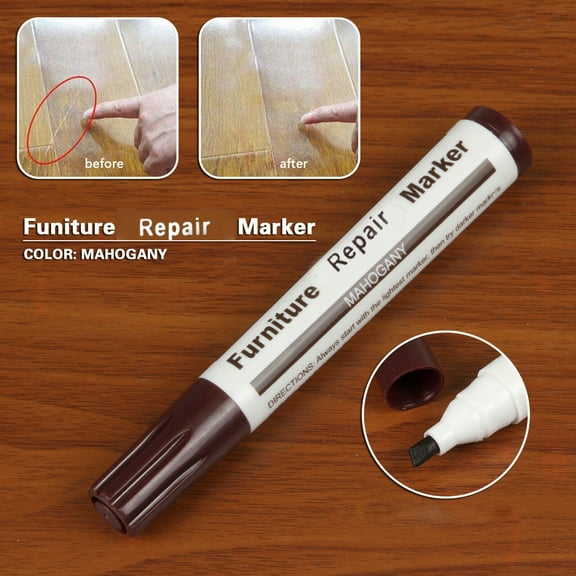 Yaoyar Furniture Repair Kit Wood Markers Markers and Wax Sticks for Stains, Scratches, Floors, Tables, Desks, Carpenters, Bedposts, Touch-Ups, Cover-Ups