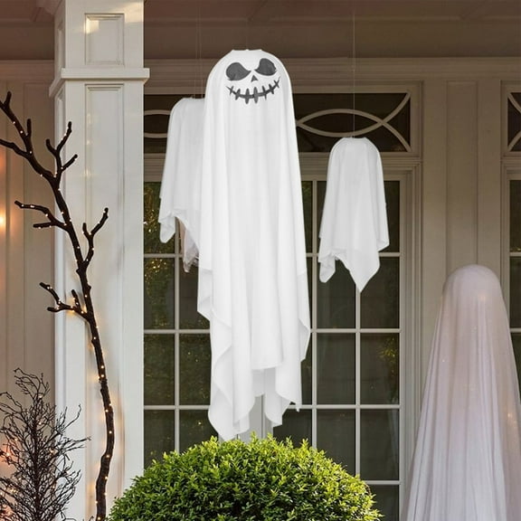 Yaoyar Halloween Decorations Hanging Ghosts Light Up Decor Ghost Light Indoor Bedroom Wall Outdoor Fall Party Garden Patio Front Porch Yard Scary Cute Halloween Ghost Decor Gifts