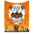 thumbnail image 1 of Yaoyar Halloween Throw Blanket Pumpkin Blanket Decorated Print Super Soft Plush Blanket for Couch Bed Sofa Chair and Cozy for All Seasons 100*130cm, 1 of 5