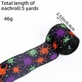 thumbnail image 1 of Yaoyar Halloween Wired Edge Ribbon Bat Spider Web Skull Pumpkin Printed Ribbons Wrapping Ribbon for Halloween Party Decoration Wreath DIY Craft, 1 of 6