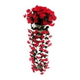 thumbnail image 1 of Yaoyar Hanging Flowers Artificial Hanging Rose Flower imulated Flower Wall Hanging Baskets for Outdoors Indoor Wall Wedding, 1 of 6