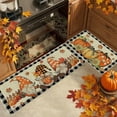 thumbnail image 1 of Yaoyar Happy Fall Pumpkin Patch Kitchen Rugs Set of 2, Autumn Maple Leaves Kitchen Mats Decor, Thanksgiving Farmhouse Floor Door Mat Home Decorations, 1 of 6